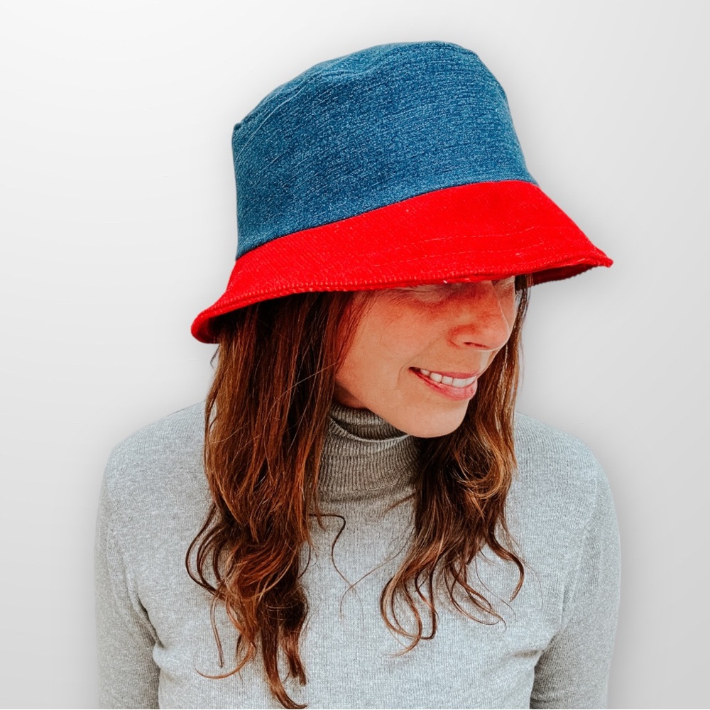 ♻️ Upcycle Bucket Hat for Women’s Spring Hats Eco Friendly Sustainable ML